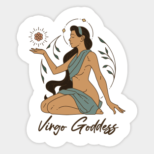 Virgo Goddess Sticker